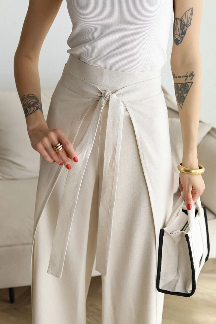 JULIANNA™ LOOSE FIT LINEN TROUSERS