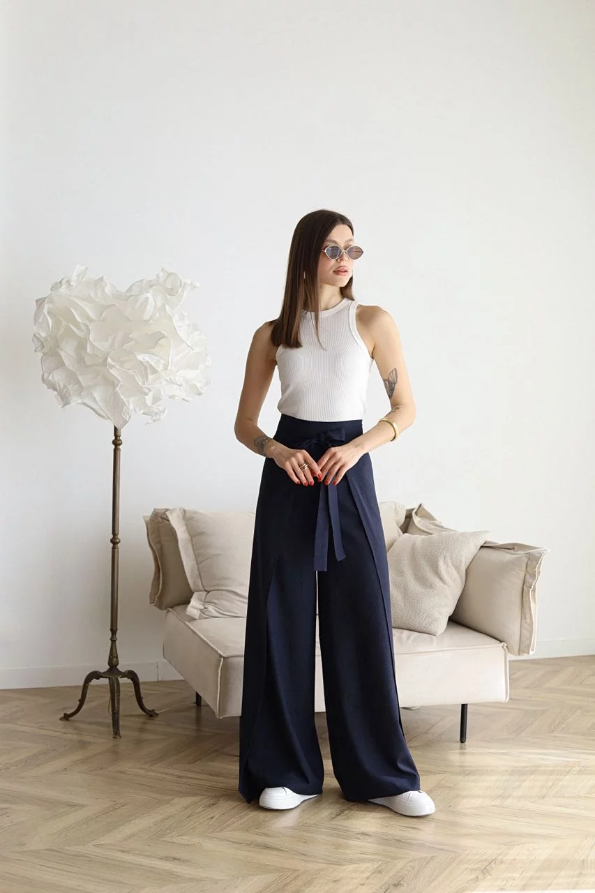 JULIANNA™ LOOSE FIT LINEN TROUSERS