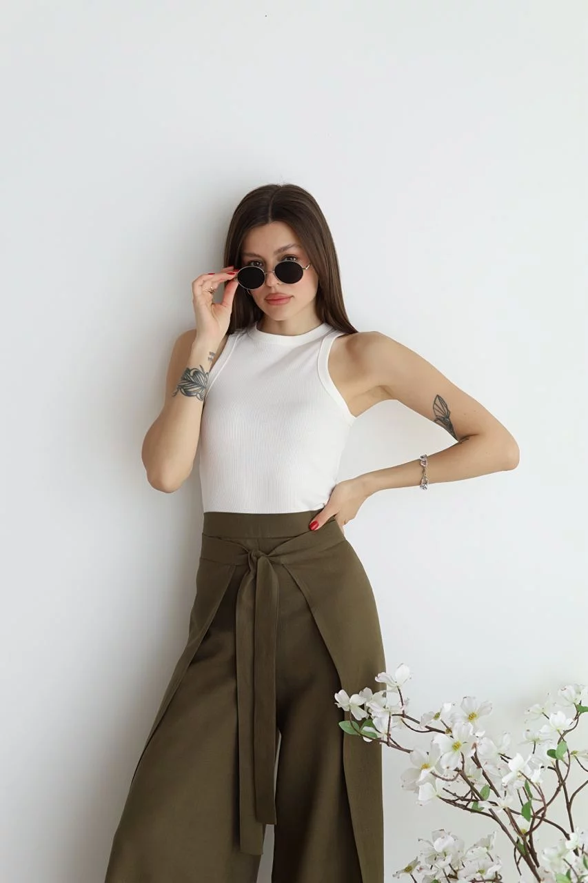 JULIANNA™ LOOSE FIT LINEN TROUSERS