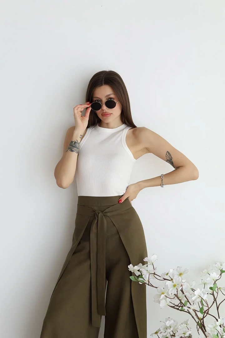 JULIANNA™ LOOSE FIT LINEN TROUSERS